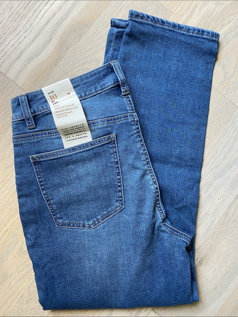 Talbots Heritage Fit Slimming Crop Jeans